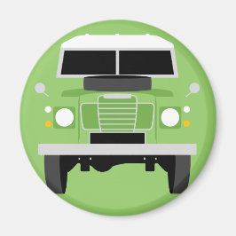 Green Pop Art Classic MK3 Land Rover Magnet