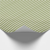 Green Poppy Safari Streifen Geschenkpapier (Ecke)