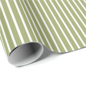 Green Poppy Safari Streifen Geschenkpapier (Rolleneckpunkt)