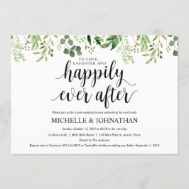 Green Post Wedding Brunch Einladungskarte Einladung