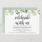 Green Post Wedding Brunch Einladungskarte Einladung (Vorne/Hinten)