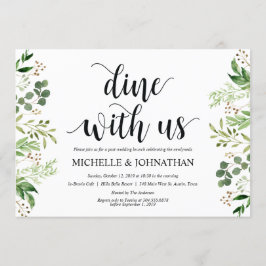 Green Post Wedding Brunch Einladungskarte Einladung