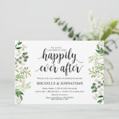 Green Post Wedding Brunch Einladungskarte Einladung (Stehend Vorderseite)