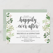 Green Post Wedding Brunch Einladungskarte Einladung (Vorne/Hinten)