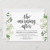 Green Post Wedding Brunch Einladungskarte Einladung (Vorderseite)