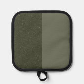 Green Pot Holder Pad mit zwei Tonen Moos - individ Topflappen (Vorderseite)