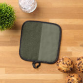 Green Pot Holder Pad mit zwei Tonen Moos - individ Topflappen (Oben Unten)