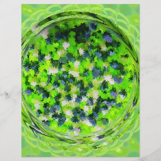 Green Potpourri Bulk Scrapbook Paper Pages Flyer (Hinten)