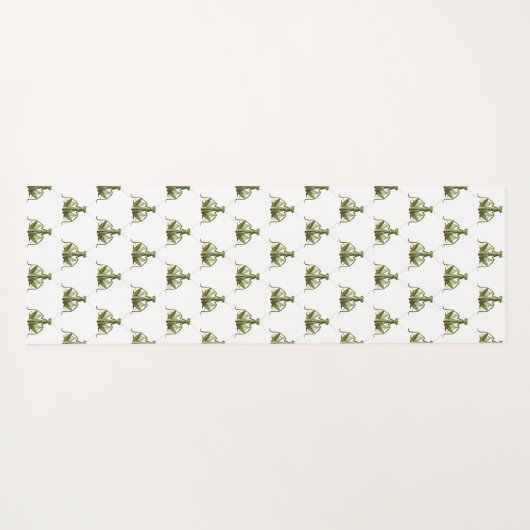 Green Praying Mantis Yogamatte (Rückseite (Horizontal))