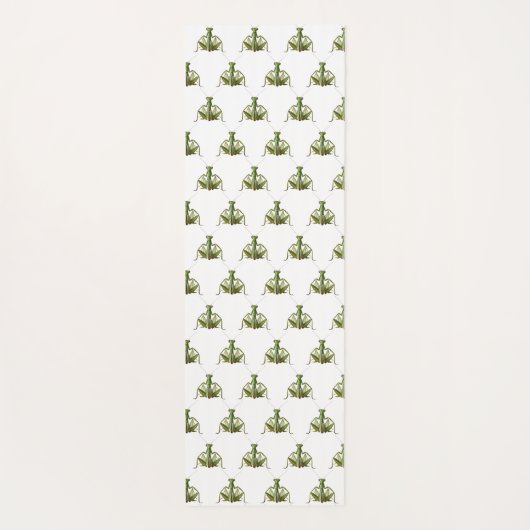 Green Praying Mantis Yogamatte (Rückseite)