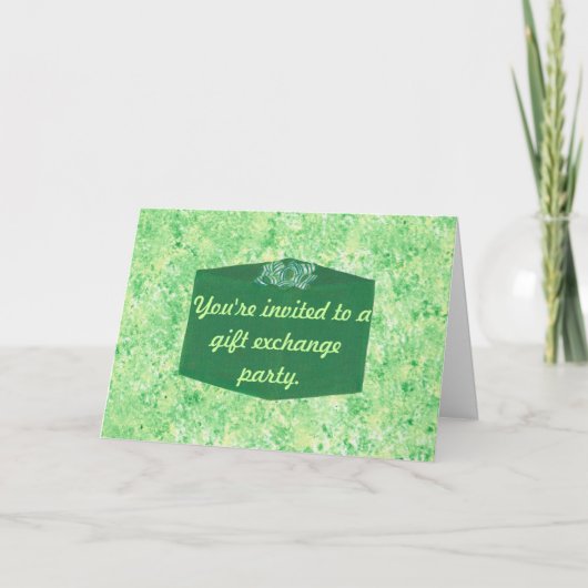 Green Pressure Exchange Party Einladung (Vorderseite)