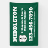 Green Promotional Business Banner with Logo (Vertikal)