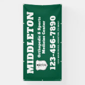 Green Promotional Business Banner with Logo (Vertikal)