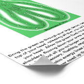 Green Psychic Flush Poster (Ecke)