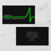 Green Pulse Business Card Visitenkarte (Vorne/Hinten)