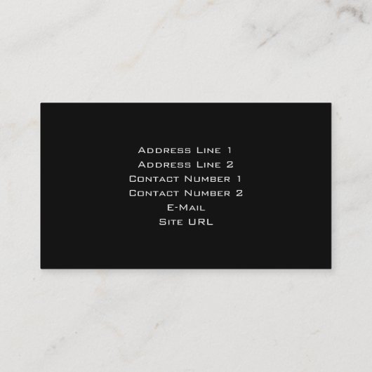 Green Pulse Business Card Visitenkarte (Rückseite)