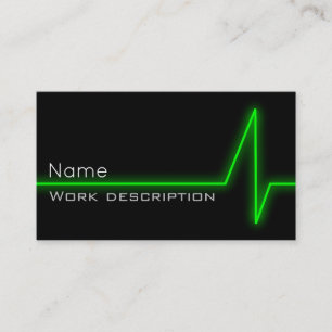 Green Pulse Business Card Visitenkarte