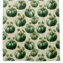 Green Pumpkin Autumn Zuhause Design Throw Kissen Duschvorhang