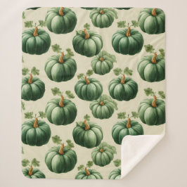 Green Pumpkin Autumn Zuhause Design Throw Kissen Sherpadecke