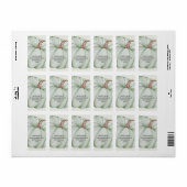 Green Pumpkin Baby Dusche Rücksendeadresse Adressaufkleber (Vorne)