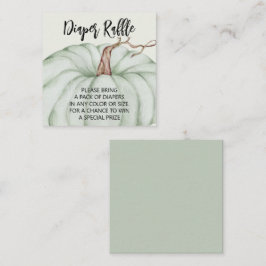 Green Pumpkin Baby Dusche Windelwanne Begleitkarte