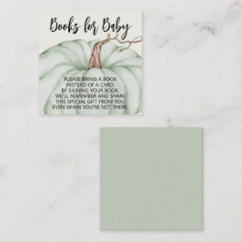 Green Pumpkin Baby Shooter Books for Baby Begleitkarte