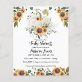 Green Pumpkin Budget Baby Dusche Einladung (Vorderseite)