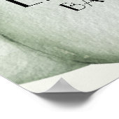 Green Pumpkin Fall Baby Dusche Willkommen Poster (Ecke)