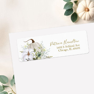 Green Pumpkin Fall Brautparty Label