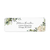 Green Pumpkin Fall Brautparty Label (Vorne)