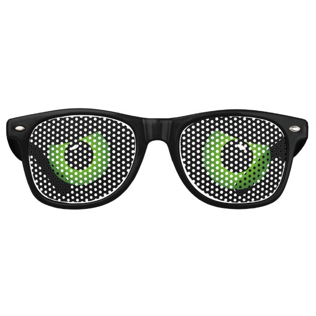 Green Purim Eyes Partybrille (Vorderseite)