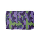 Green Purple and Blue Camo abstract Badematte (Vorderseite)