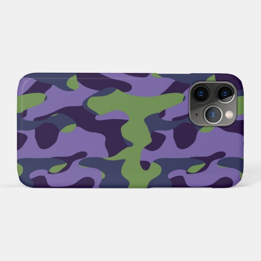 Green Purple and Blue Camo abstract Case-Mate iPhone Hülle (Rückseite (Horizontal))