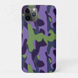 Green Purple and Blue Camo abstract Case-Mate iPhone Hülle