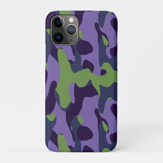 Green Purple and Blue Camo abstract Case-Mate iPhone Hülle (Rückseite)