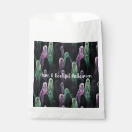 Green Purple Black Ghosts Bootiful Halloween Geschenktütchen