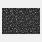 GREEN PURPLE YELLOW MARDI GRAS THEMES GESCHENKPAPIER SET (Vorderseite)