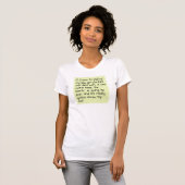 Green Put auf Big Girl Panties Word-Sprichwort T-Shirt (Vorne ganz)
