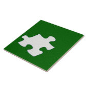 Green Puzzle Piece Tile Fliese (Seite)