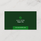 Green QR Code Business Cards 22 Pack mit 100 Visitenkarte (Rückseite)
