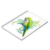 Green Quaker Parrot Notizblock (Linke Seite)