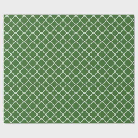 Green Quarter Latexpapier Geschenkpapier (Flach)