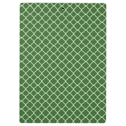 Green Quarterfolie Latti Monogram Clip Board Klemmbrett (Rückseite)