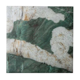Green Quartzite Crystal Gemstone Print Fliese