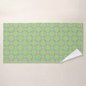 Green Quatrefoil Badehandtuch (Badehandtuch)