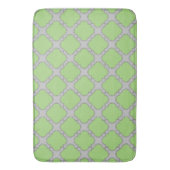 Green Quatrefoil Badematte (Vorderseite Vertikal)