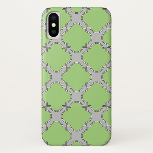 Green Quatrefoil Case-Mate iPhone Hülle (Rückseite)