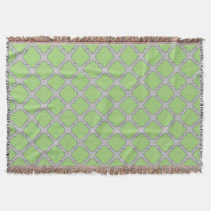 Green Quatrefoil Decke