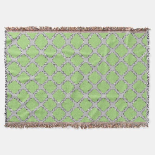 Green Quatrefoil Decke (Vorderseite)