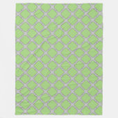 Green Quatrefoil Fleecedecke (Vorderseite)